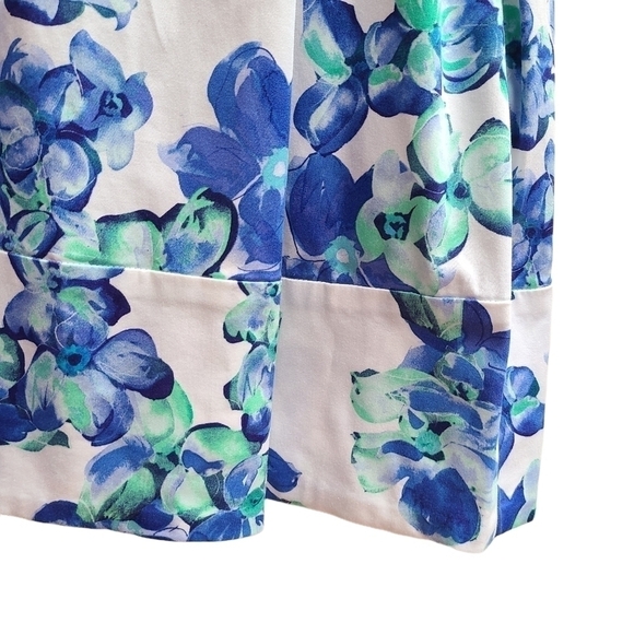 Lauren Ralph Lauren Cotton Blend Floral Dress, Size Medium - Picture 4 of 9